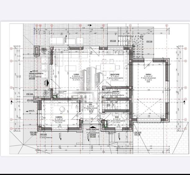 Casa individuala/teren 600mp/panouri fotovoltaice/pompe de caldura. - 4
