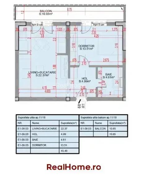 Pallady  2 camere tip studio – balcon 10.65 / bloc tip Boutique - 2