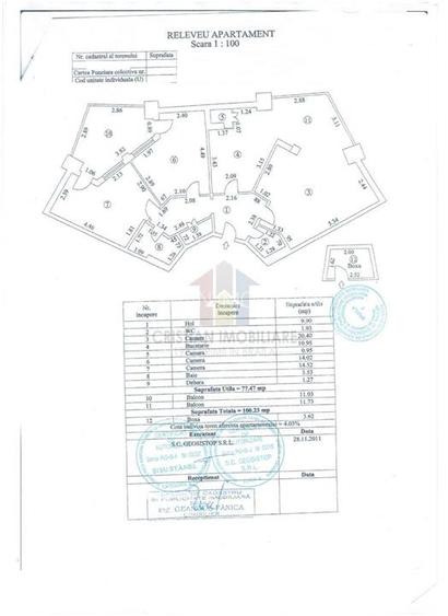 Calarasilor-ANAF - vedere la Dunare 3 camere 100mp - 15