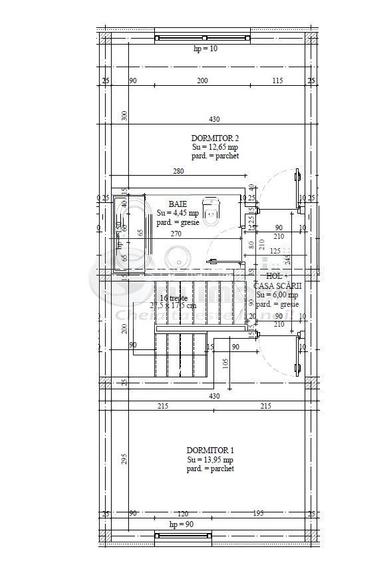 Apartament 3 camere dispus pe 2 niveluri - 2
