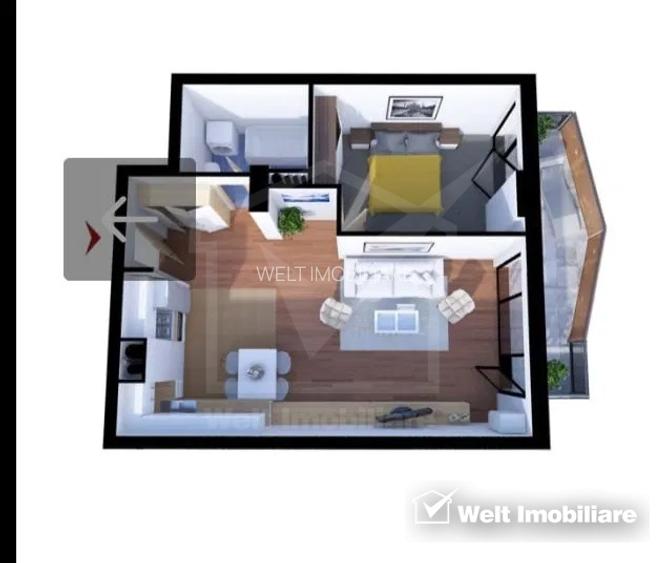 Apartament 2 camere, terasa, Gheorgheni-Sopor - 3