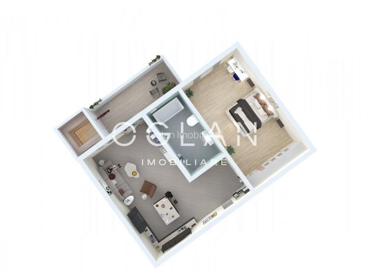 Studio  39.81 mp utili + balcon - Zona Lacul lui Binder - 5