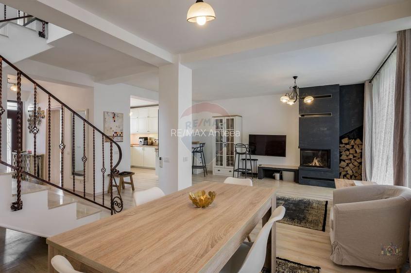 Pipera | 4 camere | semineu + piatra naturala | bucatarie elegantă - 11