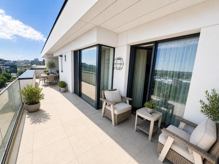 PENTHOUSE EXCLUSIVIST | 4 CAMERE | TERASĂ 38 MP | 5 MIN PARC HERĂSTRAU |