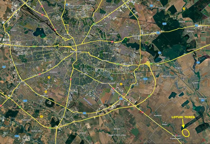 PROMOTIE SOC! teren intravilan Frumusani lângă București, pădure, RATE - 2
