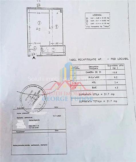 Vanzare garsoniera 32 mp, Str.Tineretului 21K, Chiajna, - 2
