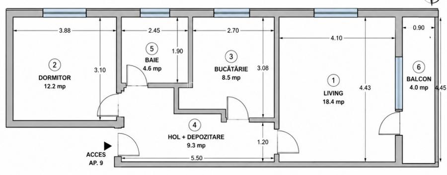 Apartament 2 Camere Decomandat, Bloc Nou,Popas Păcurari, IASI - 7