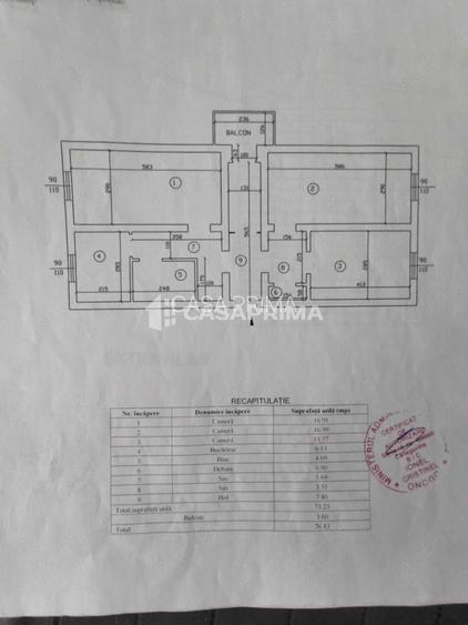 Apartament 3 camere DECOMANDAT, Etaj 2, Frumoasa ! - 7