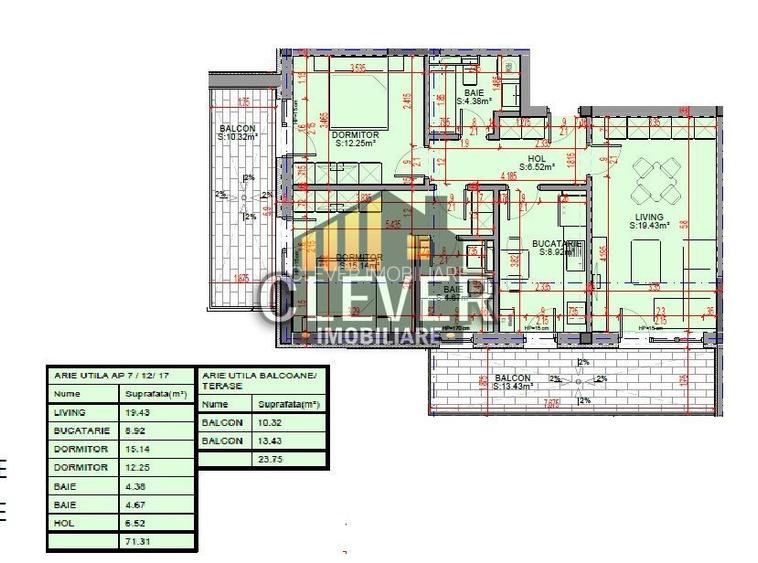 3 Camere, 2 Băi, 2 balcoane,Comision 0, Pallady - metrou Teclu - 1