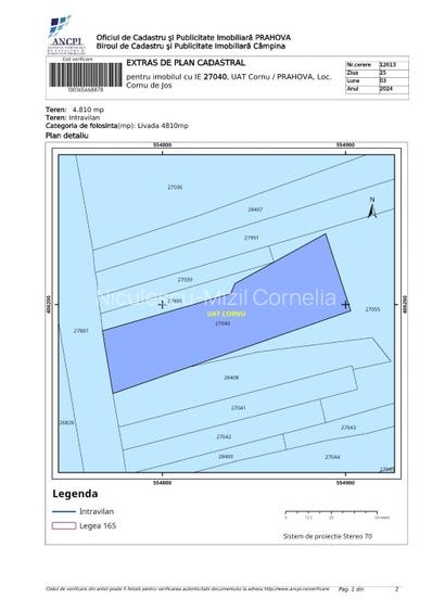 VAND TEREN INTRAVILAN  DN 1  CU PROIECT PENSIUNE  - 6