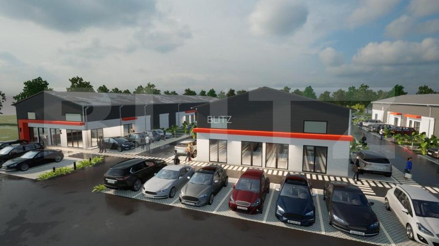 Hale noi pe parter sau P + 1, 1.755 mp utili, teren 4.000 mp, zona Ghercesti - 13