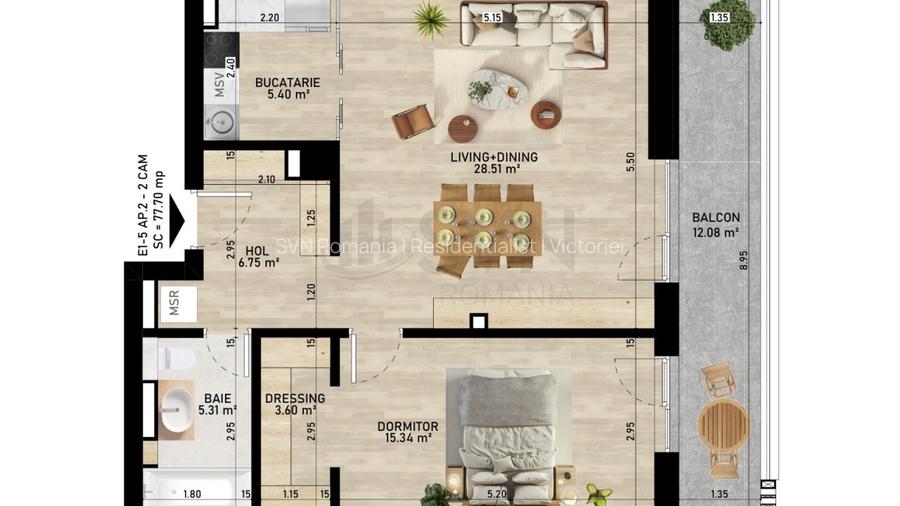 REA1026796 Apartament 2 camere I Gemina by the lake - 3