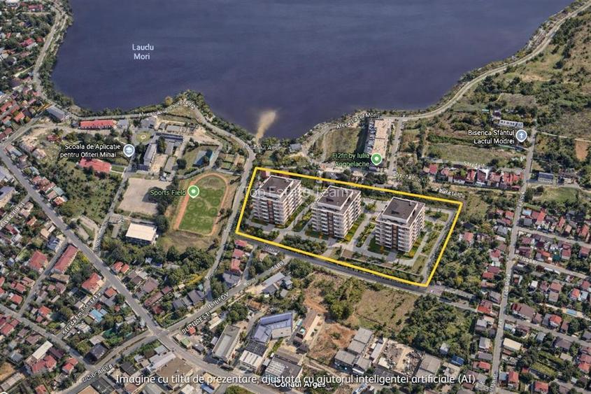 Teren 3771 mp,zona Lacul Morii, Vedere catre lac - 9