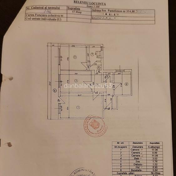 Proprietar vând apartament cu 3 camere - 10