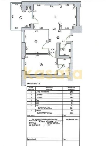 3 camere premium | Etaj 6 | Cortina North - 27