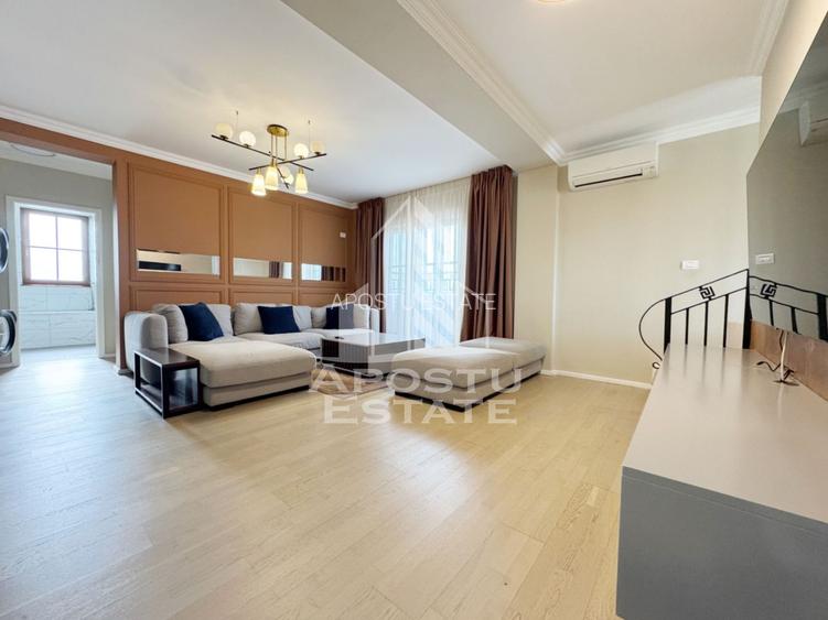 Penthouse 4 camere de vanzare, 2 bai complet mobilat si utilat - Giroc - 45