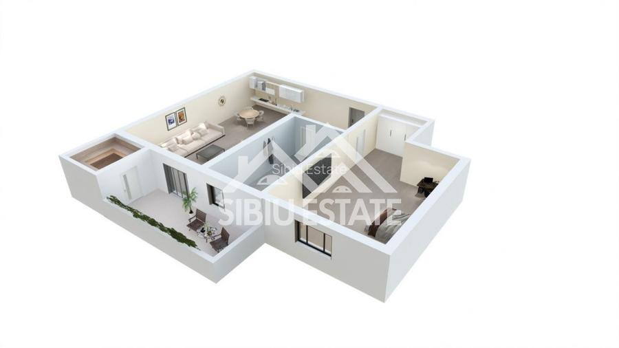 Apartament modern, aproape de natura - in Sibiu, langa lac -Comision 0 - 2