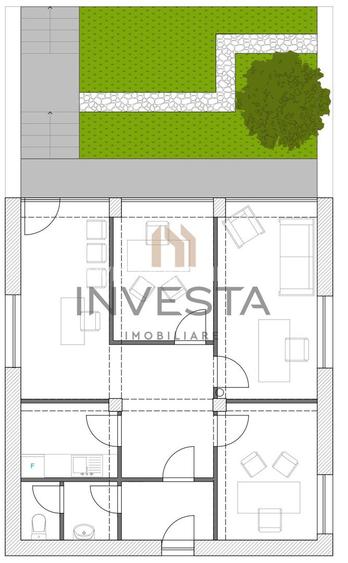 Spatiu de birouri - 3 camere - 67mp - Andrei Muresanu - 1