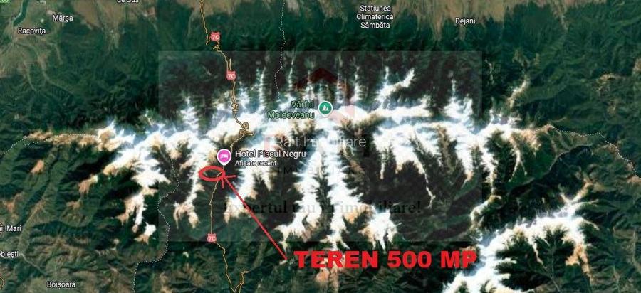 Teren extravilan tip pădure de vânzare 500 mp Arefu Transfăgărășan - 8