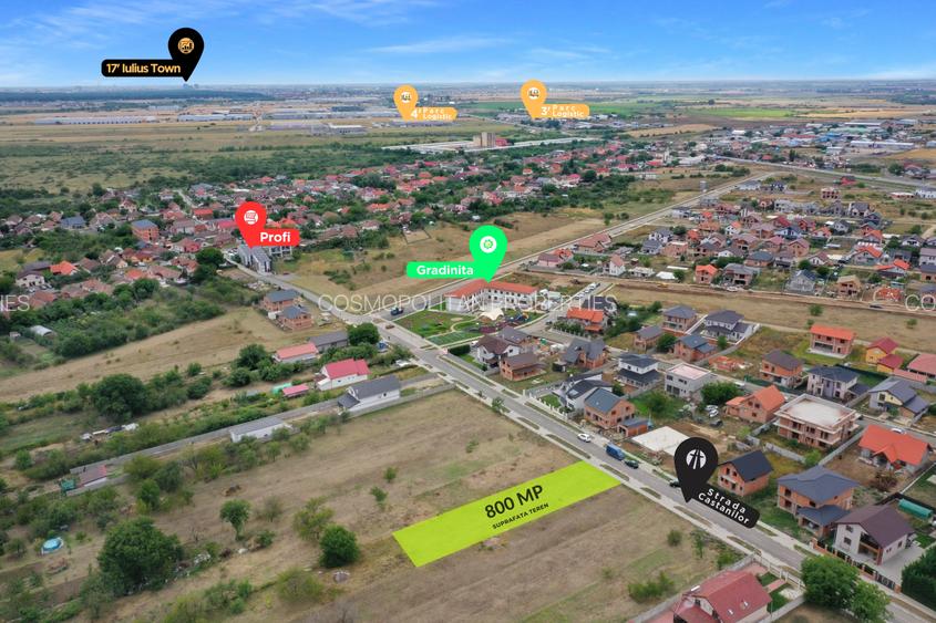 Teren Intravilan | 800 MP | Toate Utilitatile | Cartierul Primaverii | Comision - 3