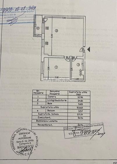 APARTAMENT 2 CAMERE 2/10 57MP BL 2010 APROPRIERE METROU 4 MIN  LUMINOS  PARCARE - 11
