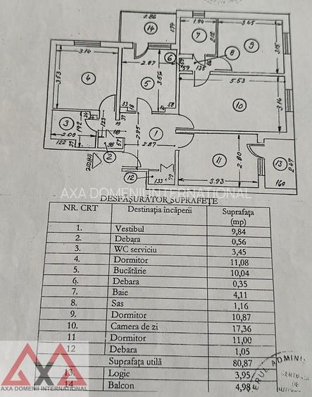 Apartament 4 camere Berceni - acces metrou - 89,8mp - centrala termica! - 19