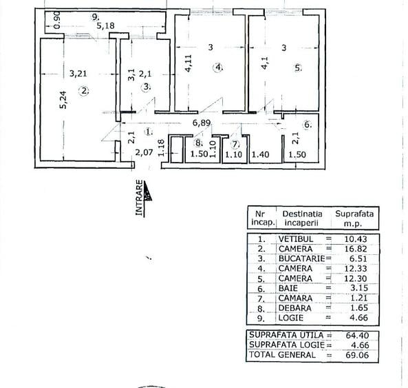 3 camere decomandat, Colentina 43, bloc izolat termic, 70 mp, proprietar - 12