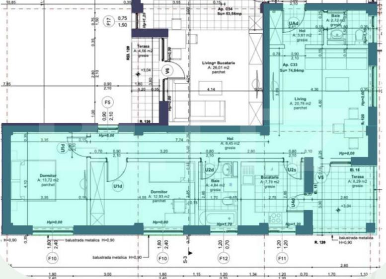 OFERTA-Apartament 3 camere 75 mp bloc nou zona Lipovei- Loc de parcare inclus