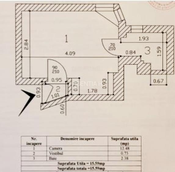 Garsoniera 16 mp Bd. Carol - Izvorul Rece bloc risc seismic 1 - 15