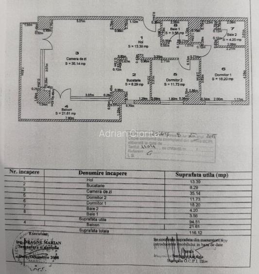 Vita Bella Pipera — 3 cam, 94 mp, mobilat, renovat. Comision 0% TVA 0% - 1