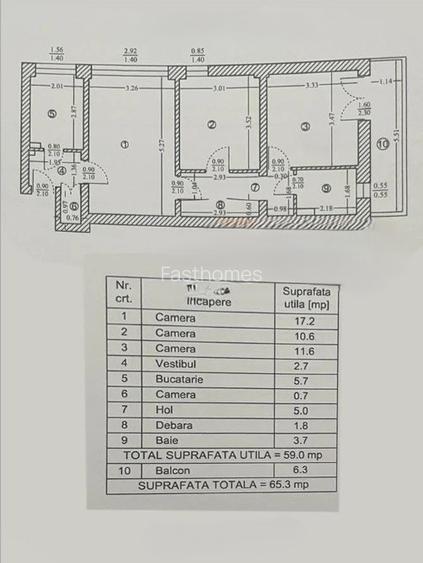 Apartament 3 camere I Titan I Piata Minis I RENOVAT COMPLET - 11