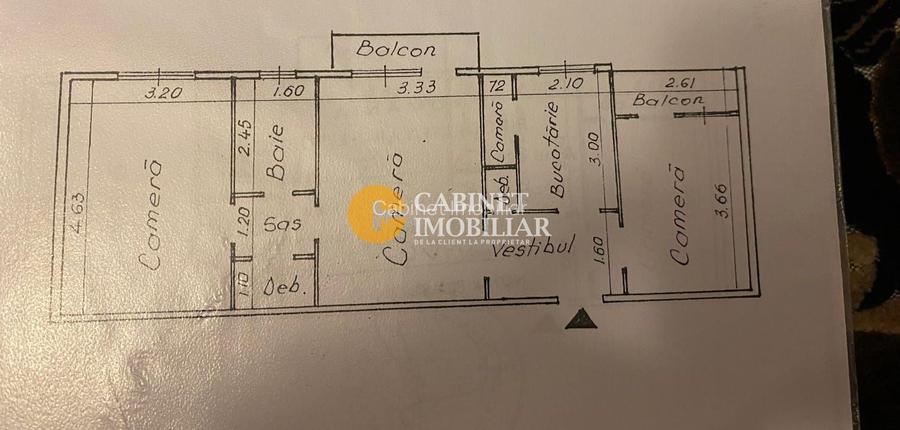 3 camere, etaj 1/4, foarte curat, liber! - 7