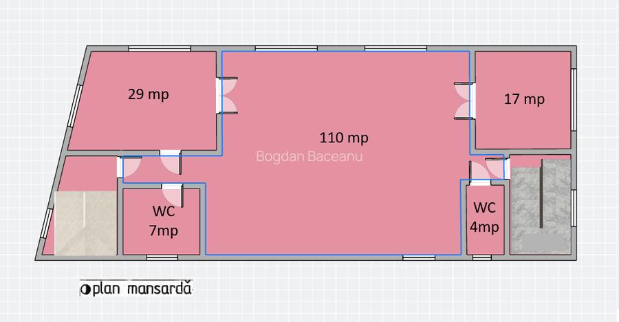 Clădire 800 mp, P+2+M | Mihai Bravu | Structură versatilă | 7 parcări acoperite - 13