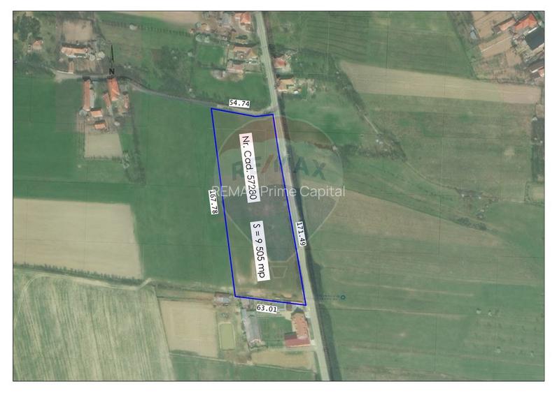 Teren intravilan industrial de vânzare - 9505 mp - Tileagd - 2