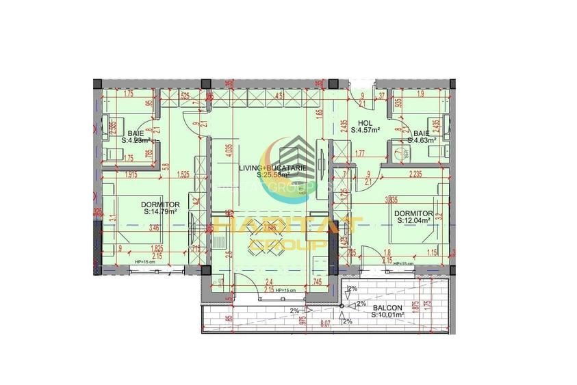 Apartament 3 camere - metrou Nicolae Teclu - 2