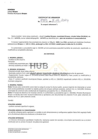 Teren deosebit pentru construire Poiana Aviatorilor Brasov | 4.888mp - 9