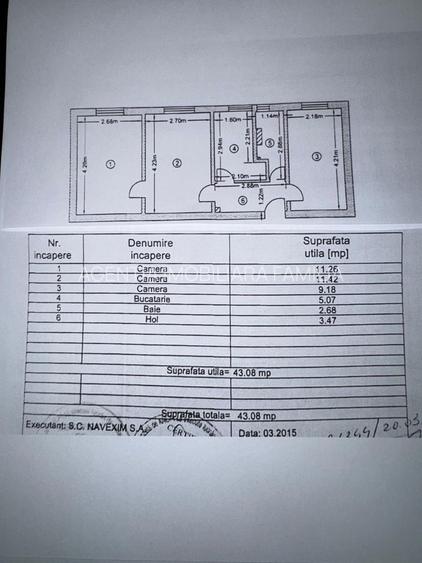 52.5oo euro, NEGOCIABIL, 3 camere, etaj 3 Micro19 - 4