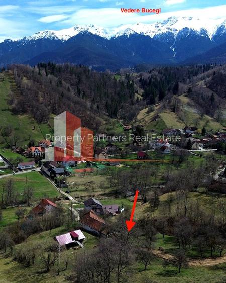 TEREN 11.500 MP + CASA AUTHENTICA ÎN BRAN – ȘIMON | VEDERE BUCEGI - 3