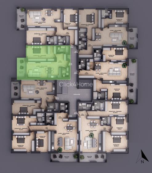 Investiție | Apartament nou în FAZA II Residence5 Forest, lângă școlile private - 1