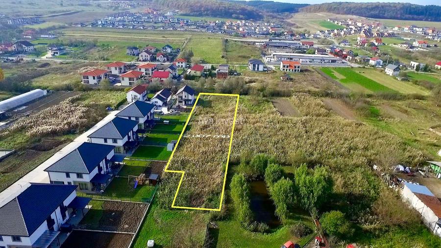 Teren 2.000 mp, proiect 2 duplexuri, Chinteni, posibilitate parcelare - 2