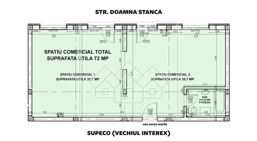 Spatiu comercial de inchiriat - Doamna Stanca