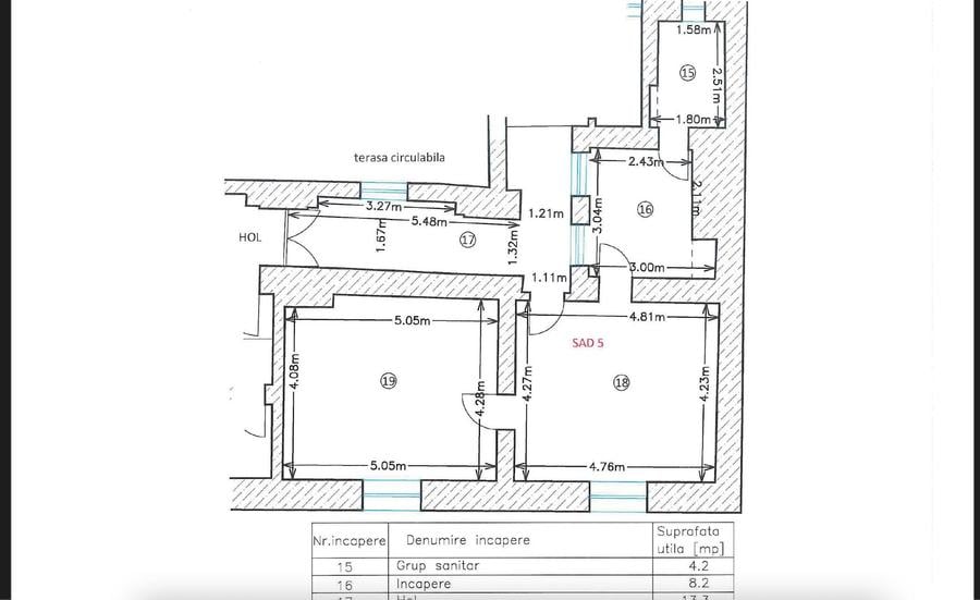 Spatii de birouri Ultracentral suprafață  de 67.6  mp