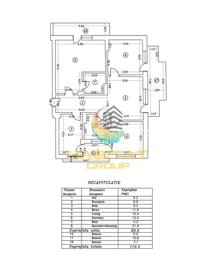Apartament 4 Camere Decomandat 112.4 Mp Bloc Nou Grand Arena - 2