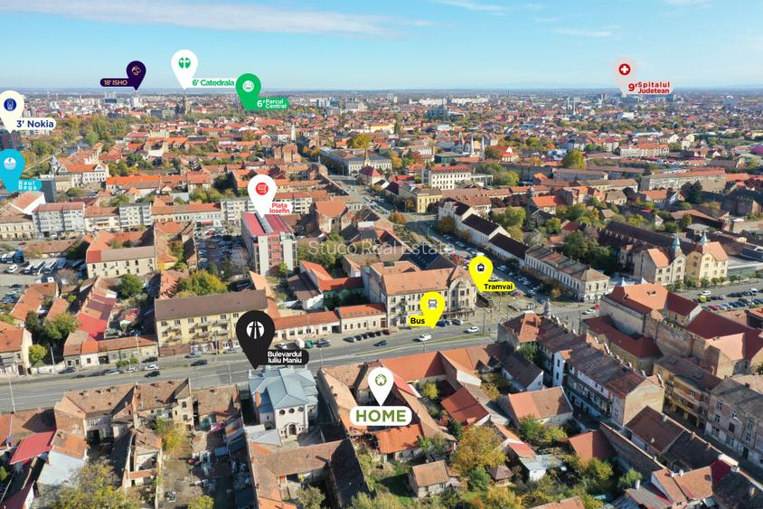 Teren intravilan de vanzare, C.U. (2-1S) + P + 4 + M - 3
