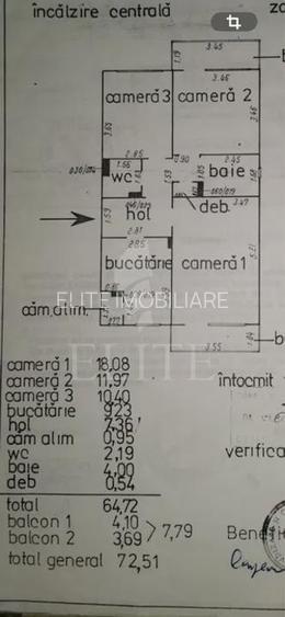 Apartament 3 camere în zona PROFI - 21
