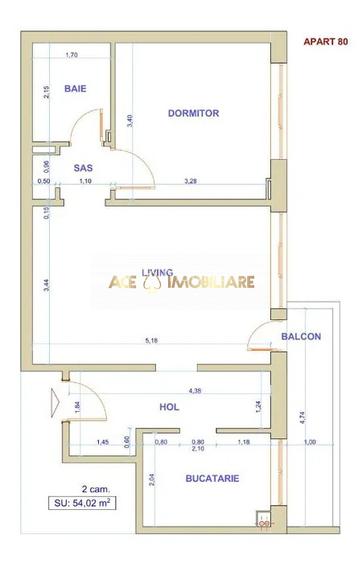 2 Camere de inchiriat | 1 Mai | Metrou | Totul nou - 15