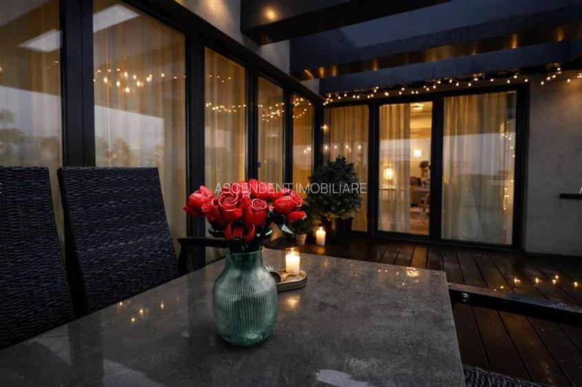 Penthouse Qualis Tractorul Brasov,terasa panoramica,3 balcoane,ales echipat - 17