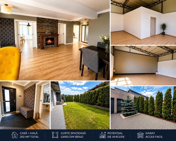 Casa + Garaj ( hală )  * FĂRĂ COMISION * Cu mutare pe loc *