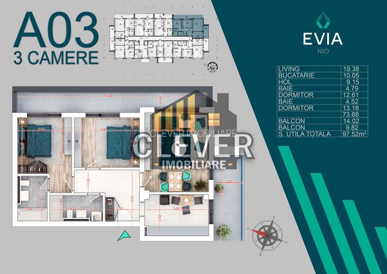 Theodor Pallady 3 Camere Decomandate Comision 0 Smart Home - 1