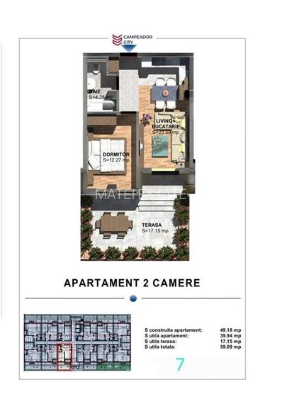 Apartament 2 camere Campeador City cu parcare subterana - 7